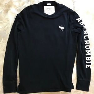 Long sleeve Abercrombie and Fitch black shirt